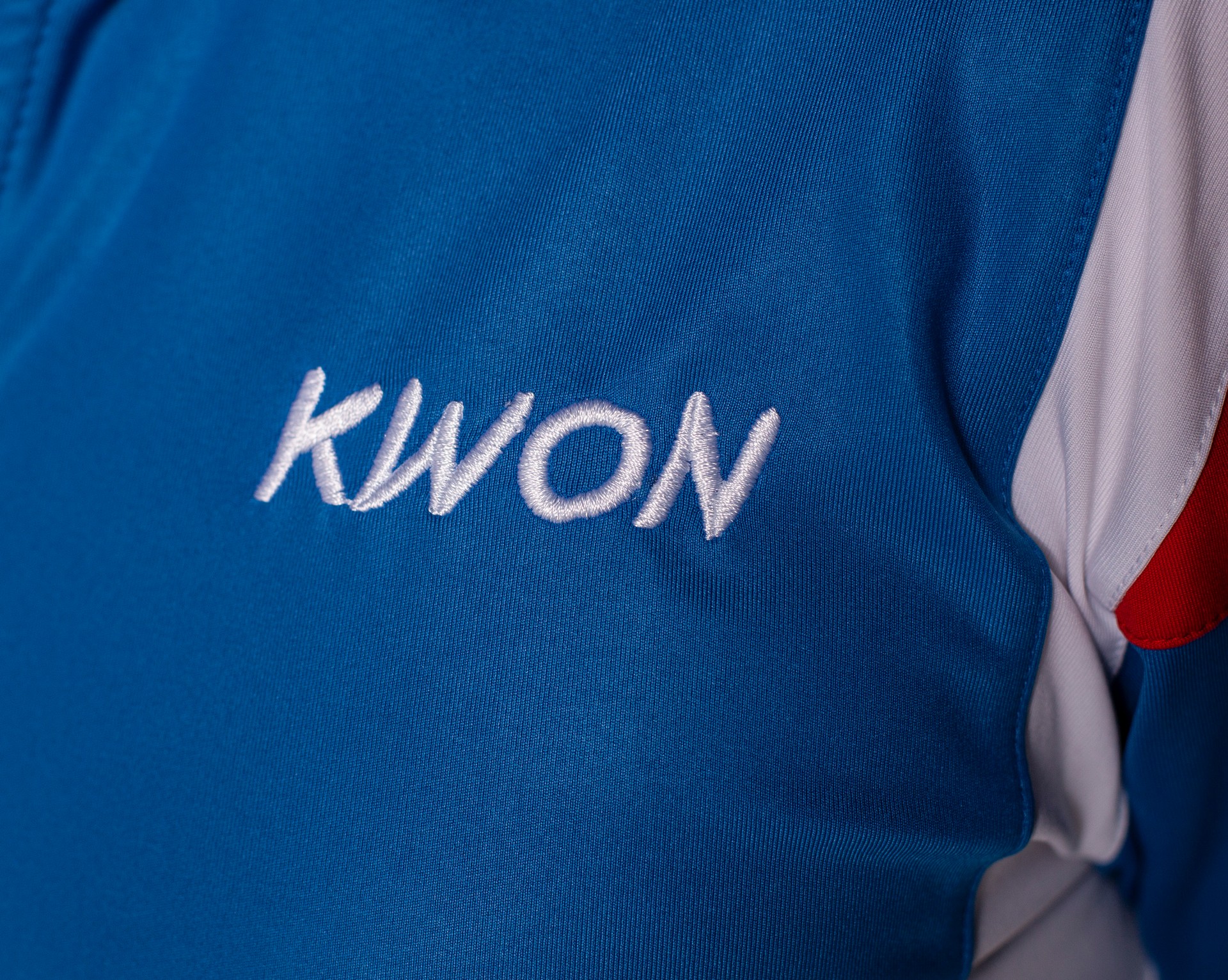 Trainingsanzug 1980 blau/weiß/rot