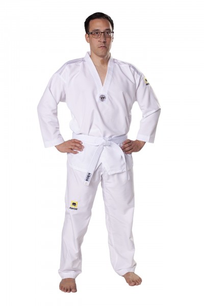 TKD Anzug Fightlite weißes Revers