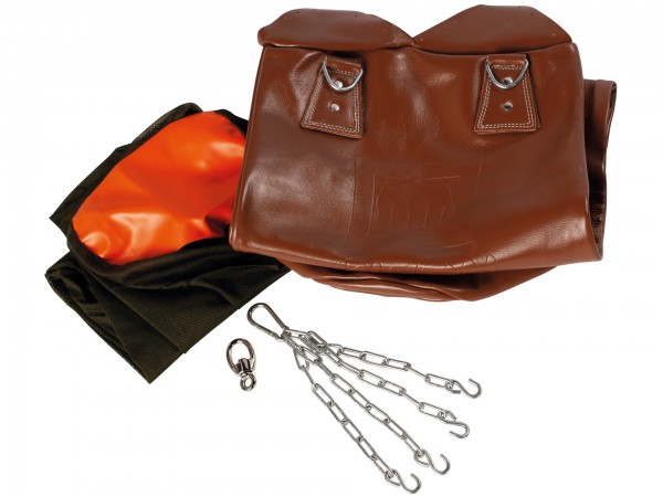 Boxsack Leder 120 cm ungefüllt braun