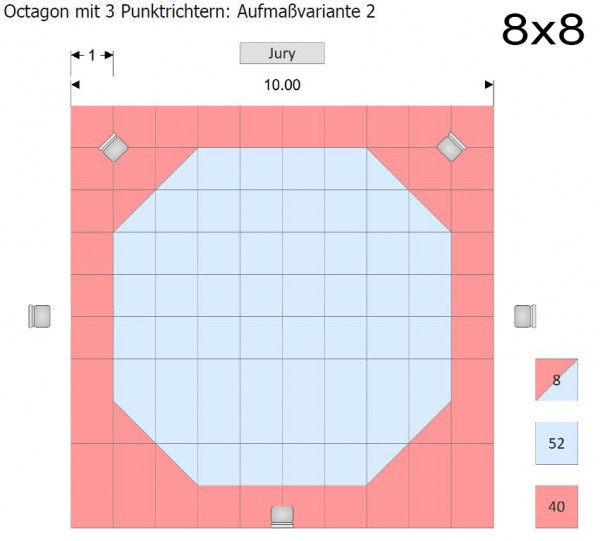 Octagon Ecken für Wendematte Korean Style - 2er Set